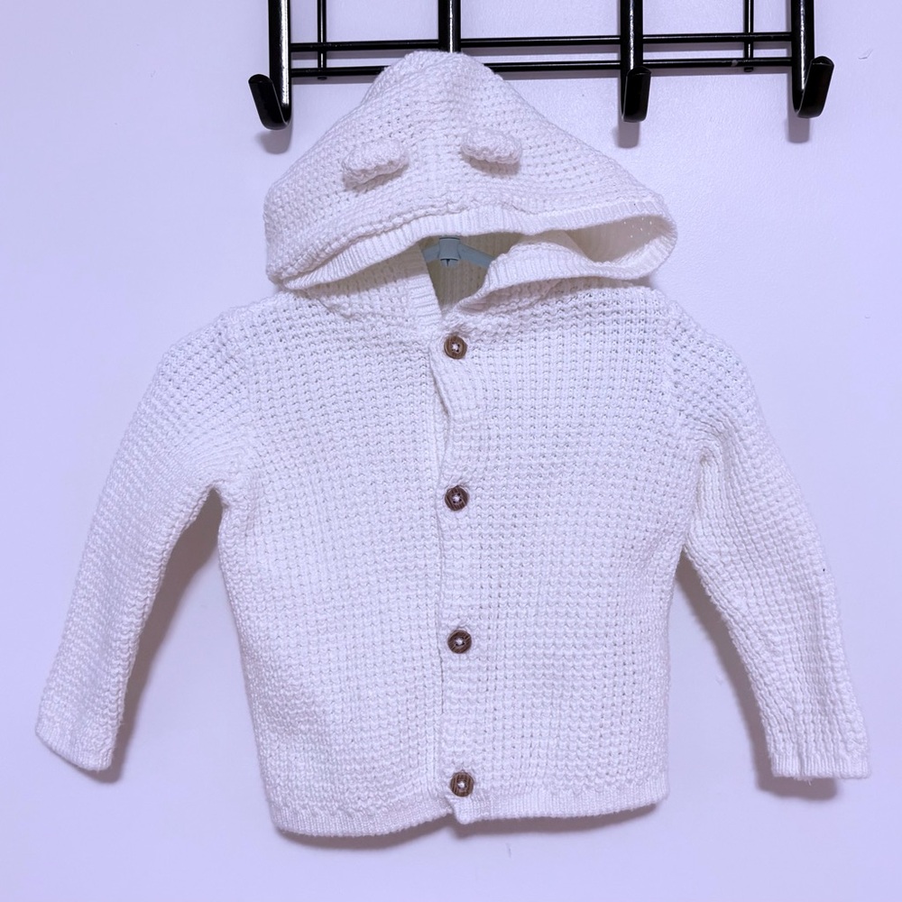 Carter's Soft White Knit Sweater